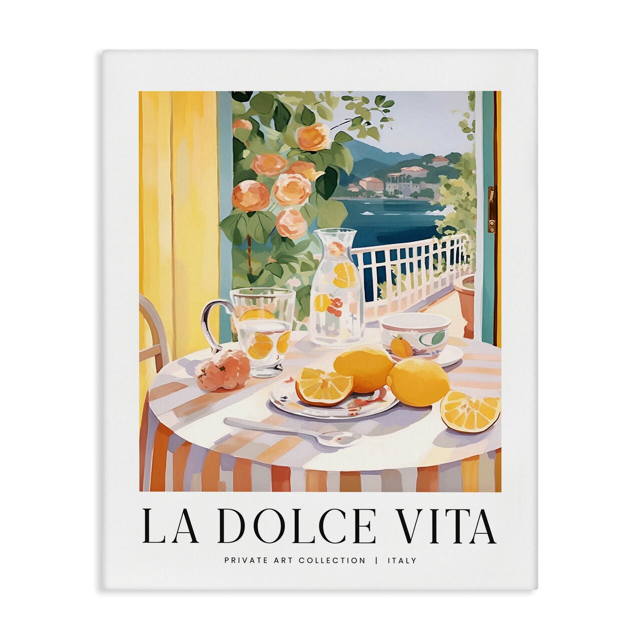 Stupell Industries Classic Italian Table Setting View Canvas By Lettered and Lined